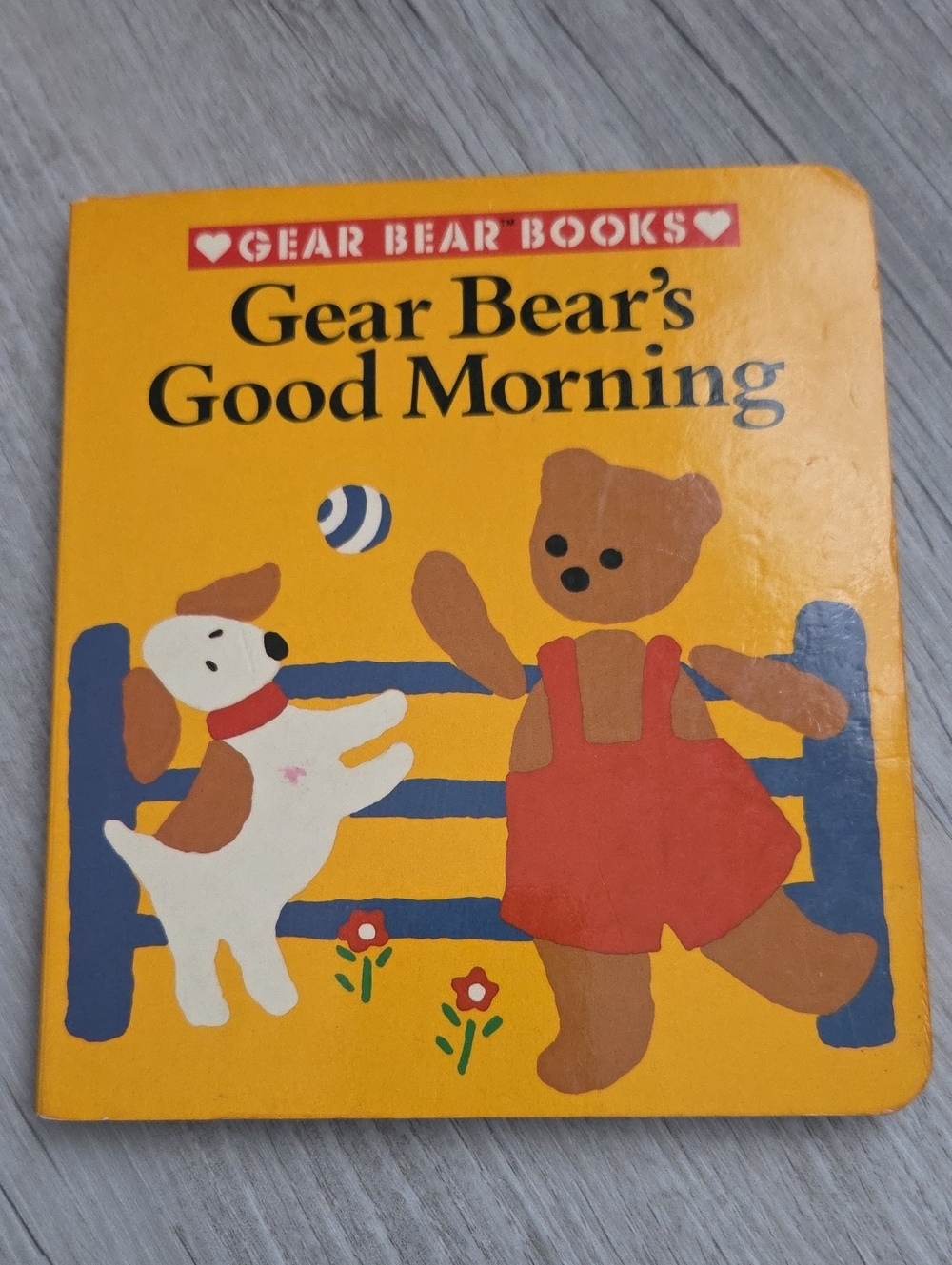 Gear Bear's Good Morning - Yellow Kids Board Book